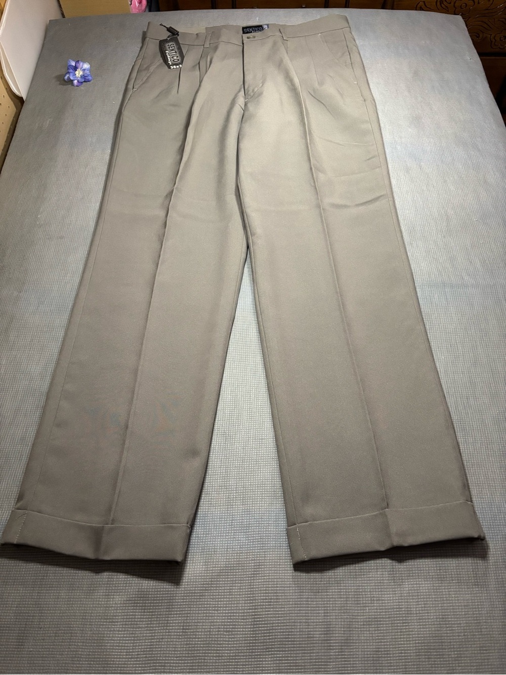 Sentico Ex chanse Men's Pleated Dress Pants — Khaki by London Fog 36X32